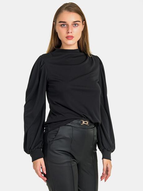 Bluzka z bufiastymi rękawami