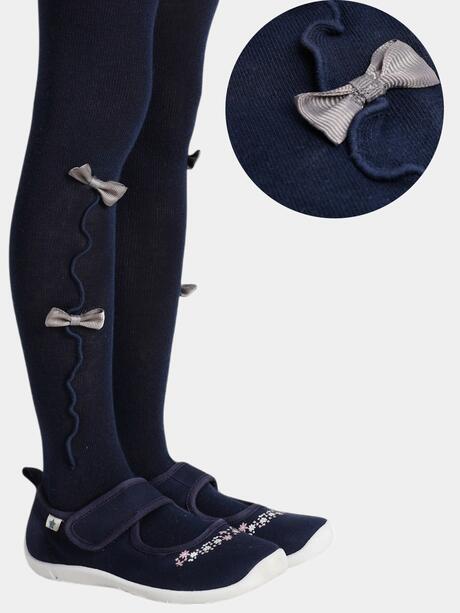 Rajstopy z kokardkami