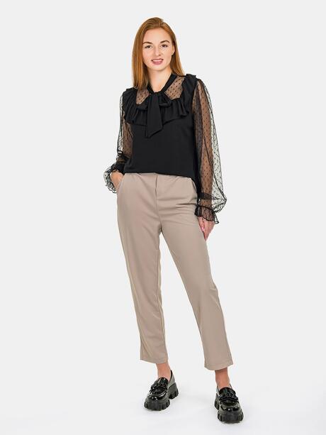 Bluzka z tiulowymi rękawami