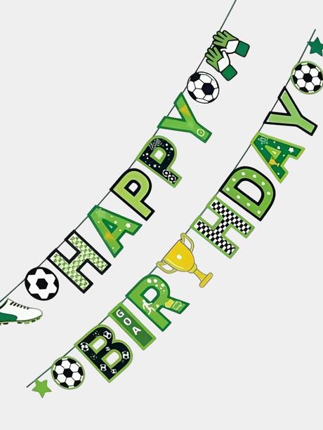 Girlanda urodzinowa w piłkarskim stylu