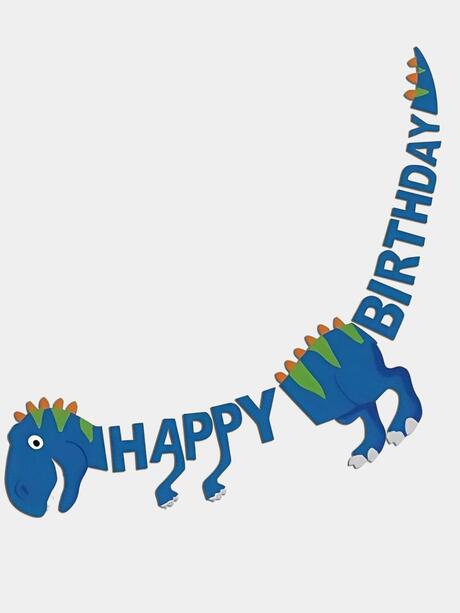Girlanda urodzinowa dinozaur