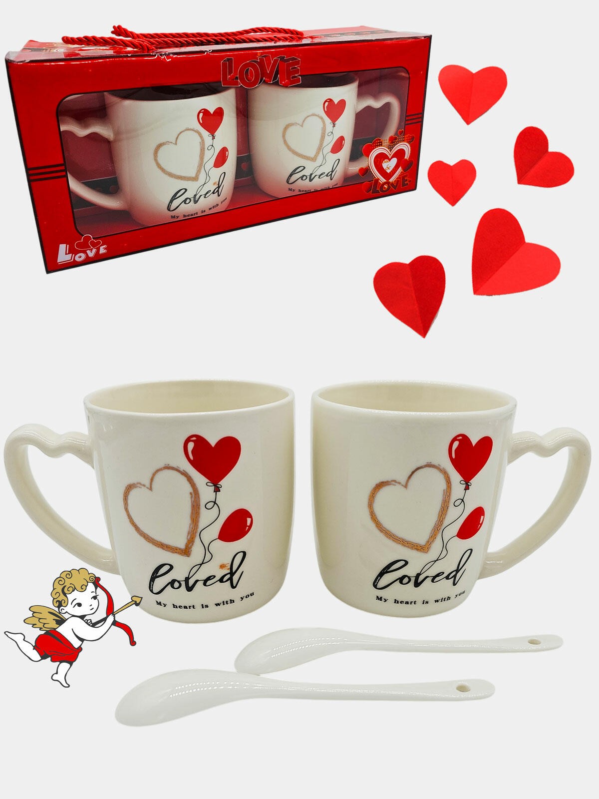 Kubki walentynkowe na prezent