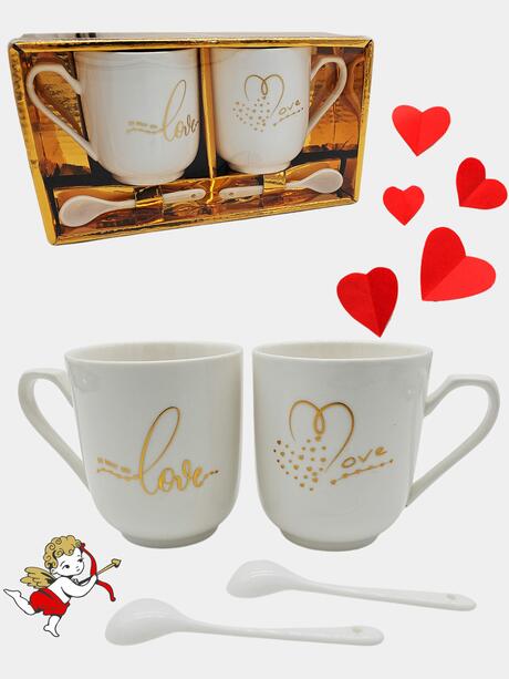 Zestaw 2 kubków na Walentynki