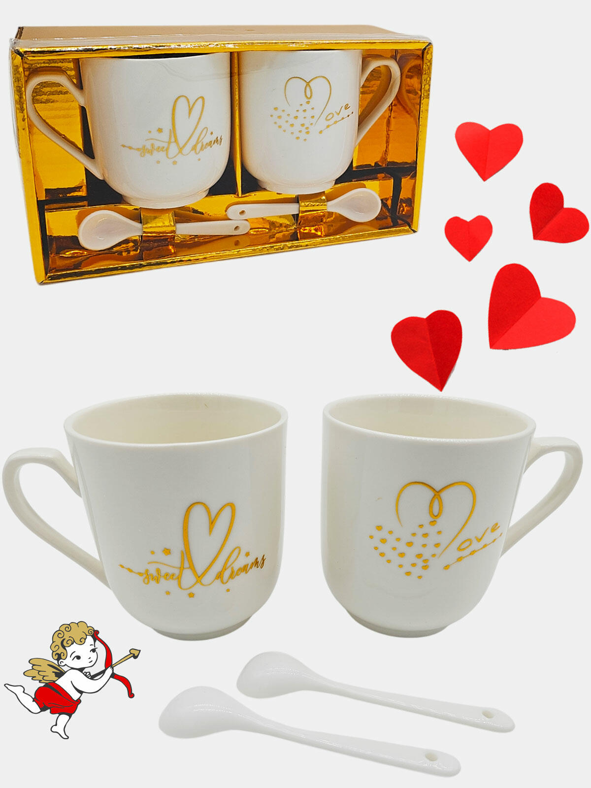 Zestaw 2 kubków na Walentynki