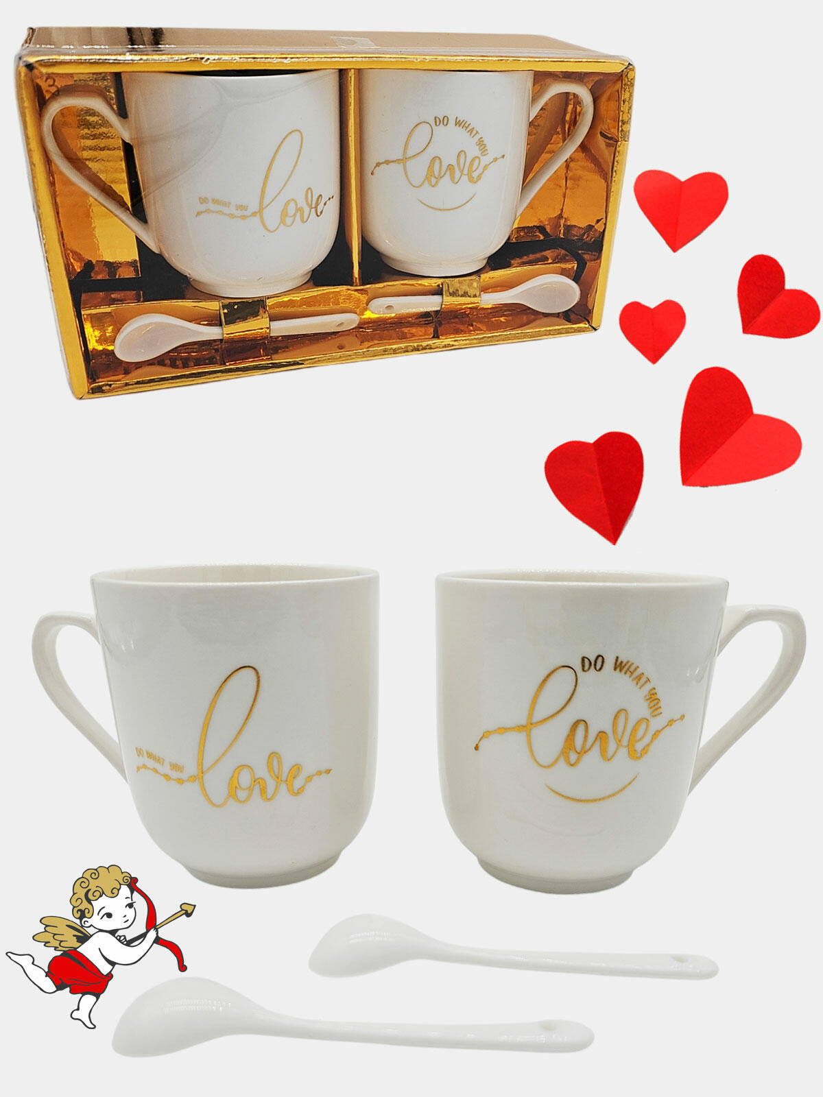 Zestaw 2 kubków na Walentynki