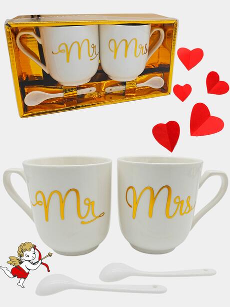 Zestaw 2 kubków MR & MRS