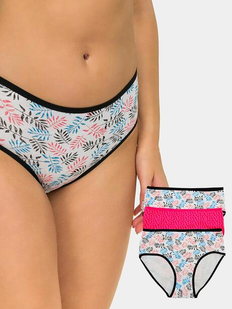 Majtki wzorzyste 6 sztuk M