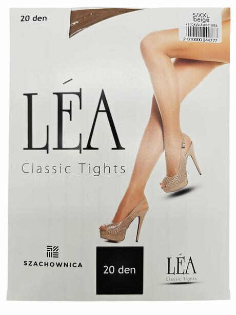 Rajstopy lycra 20 den 5/XXL Beige