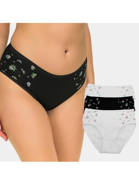 Majtki w kwiaty 3-pak