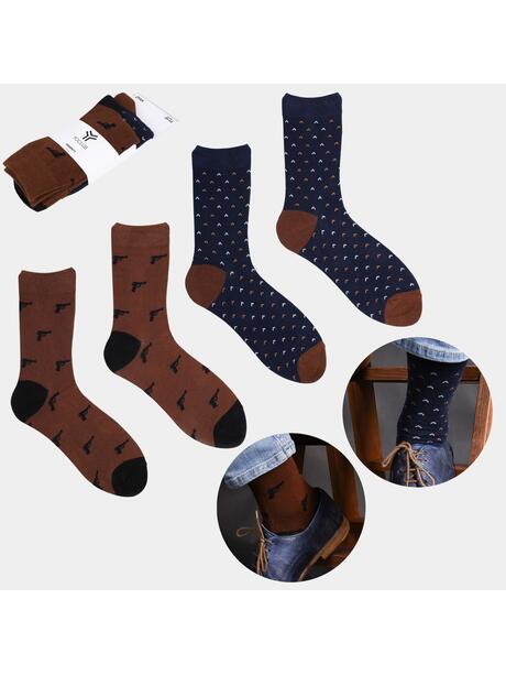 Eleganckie skarpety męskie 2-pak