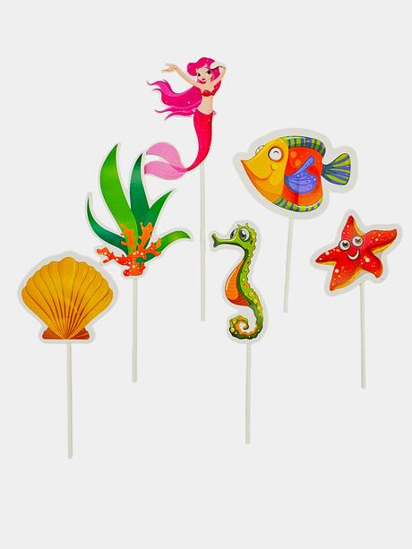 Topper syrenka różowa