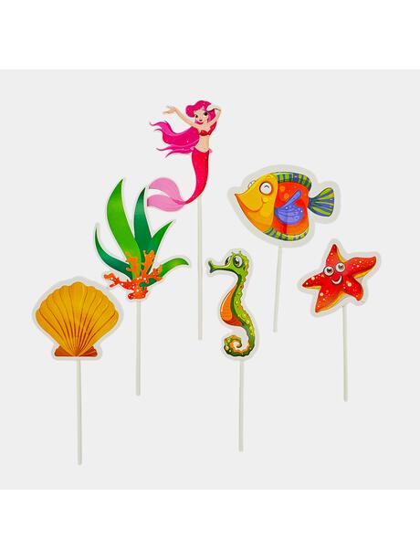 Topper syrenka różowa