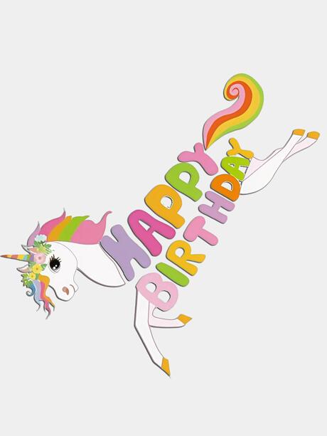 Girlanda urodzinowa jednorożec