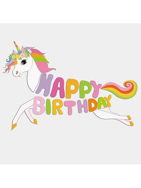 Girlanda urodzinowa jednorożec