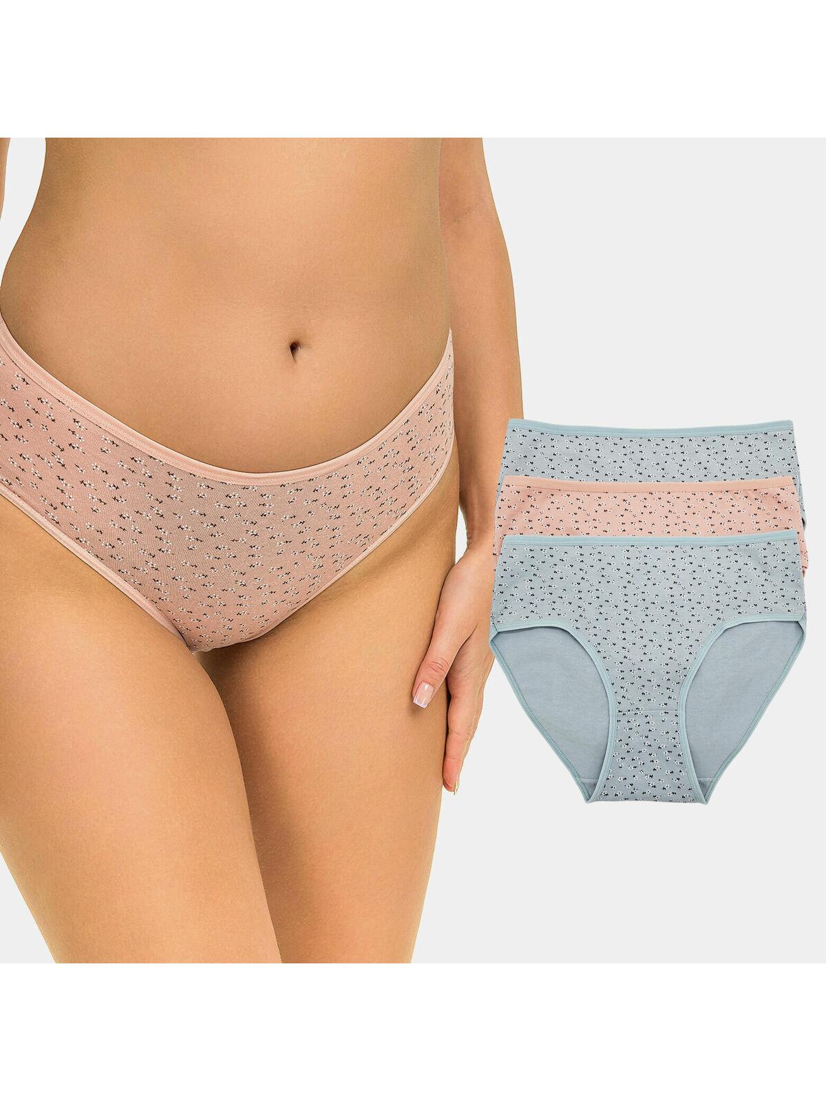 Majtki w kwiatki 3-pak