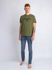 T-shirt zielony z printem