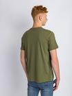 T-shirt zielony z printem