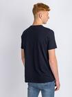T-shirt granatowy z printem