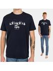 T-shirt granatowy z printem