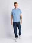 T-shirt błękitny z kieszonką