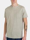 T-shirt szary z kieszonką
