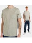 T-shirt szary z kieszonką