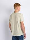 T-shirt kremowy z printem