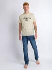 T-shirt kremowy z printem