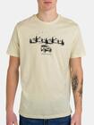 T-shirt kremowy z printem