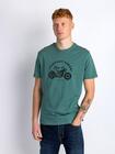 T-shirt bawełniany morski