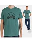 T-shirt bawełniany morski
