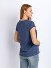 T-shirt z wywijanym rękawem