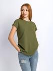 T-shirt z wywijanym rękawem