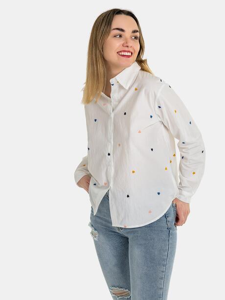 Koszula w kolorowe serca