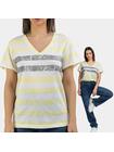 T-shirt bawełniany w paski