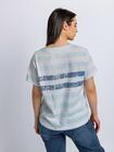 T-shirt z dekoltem w serek