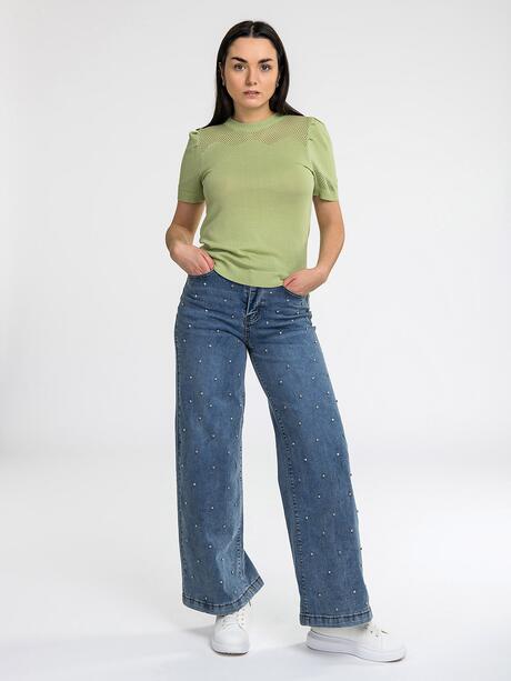 Bluzka z ażurowymi detalami