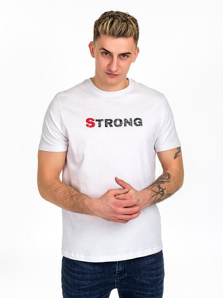 Bawełniany t-shirt z napisem