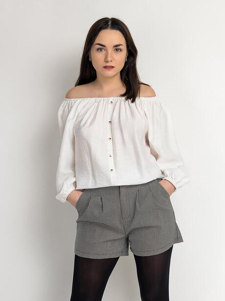 Boho bluzka z guzikami