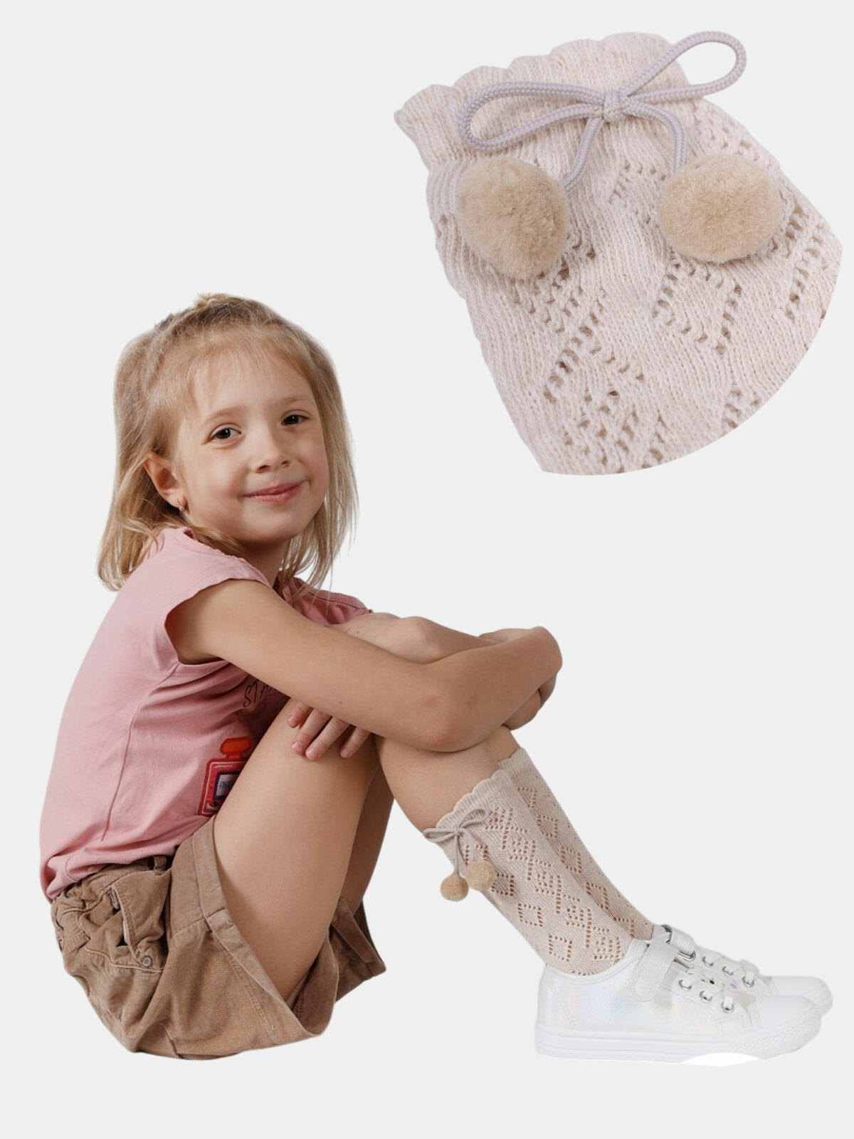 Podkolanówki ażurowe