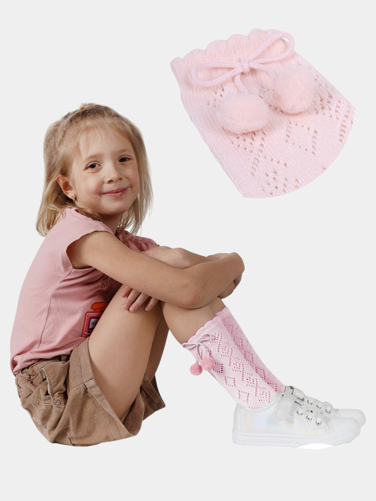 Podkolanówki ażurowe