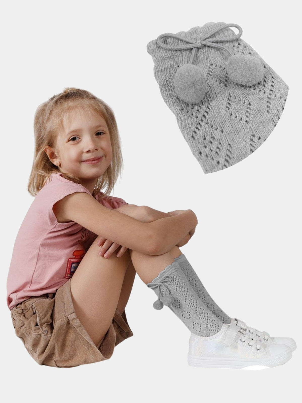 Podkolanówki ażurowe