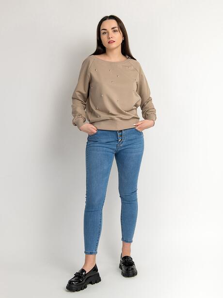 Bluza z dekoltem w  łódkę