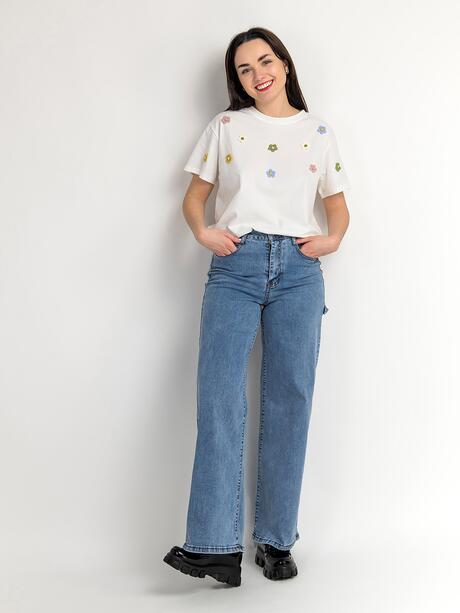 Spodnie z szeroką nogawką