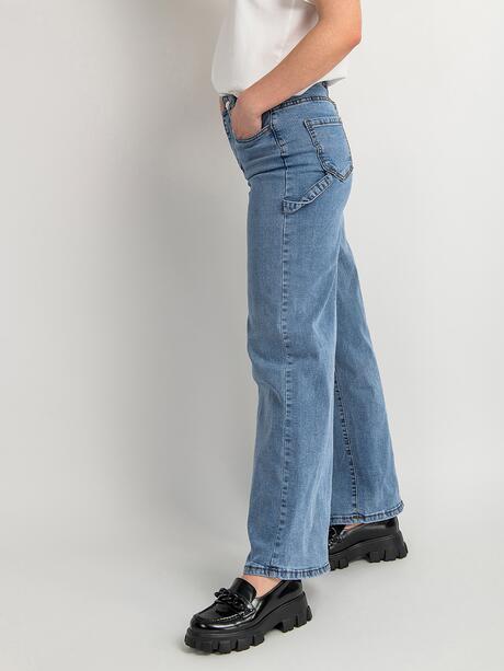 Spodnie z szeroką nogawką