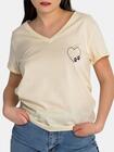 T-shirt z dekoltem V
