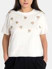 T-shirt z sercami