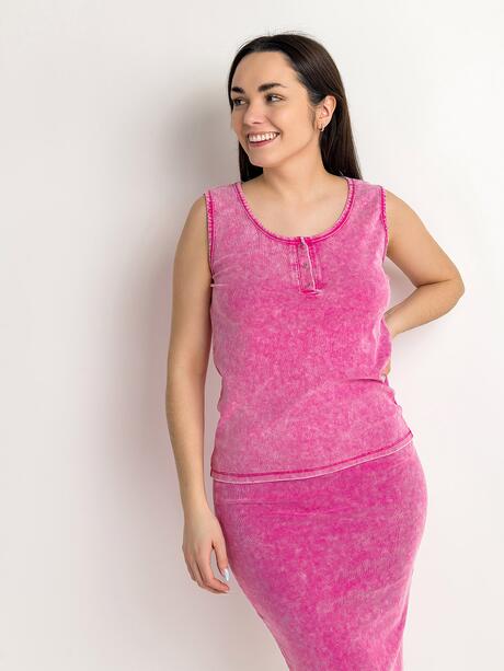 Bawełniany top z guzikami