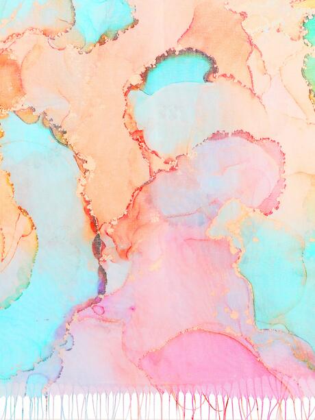 Pastelowy lekki szal