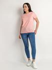 Luźny t-shirt z kieszonką